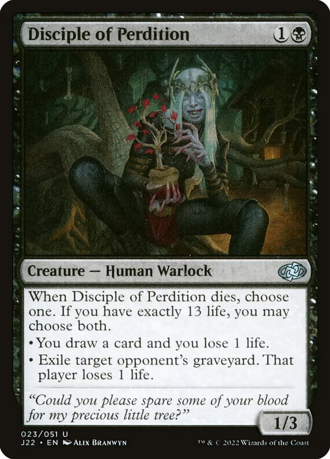2022 Jumpstart 2022 Disciple of Perdition #23 uncommon card image