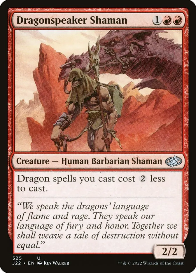 2022 Jumpstart 2022 Dragonspeaker Shaman #525 uncommon card image