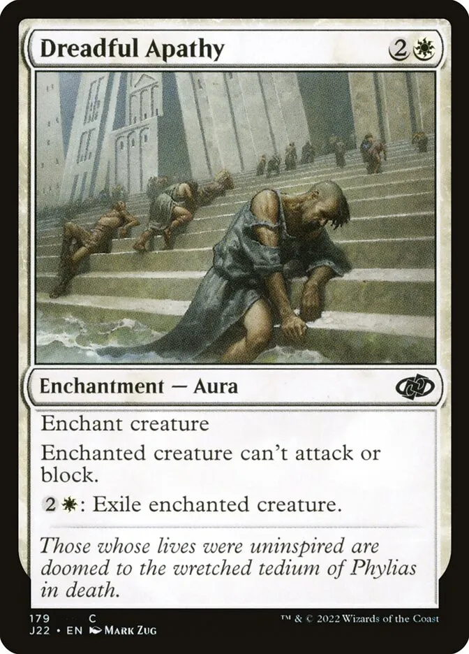 2022 Jumpstart 2022 Dreadful Apathy #179 common card image