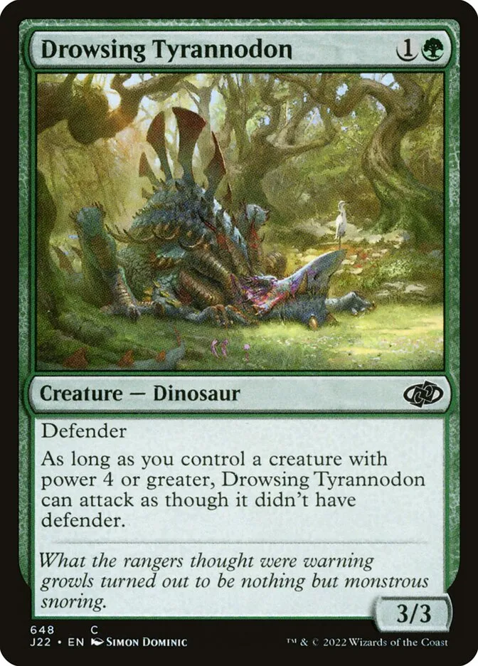 2022 Jumpstart 2022 Drowsing Tyrannodon #648 common card image