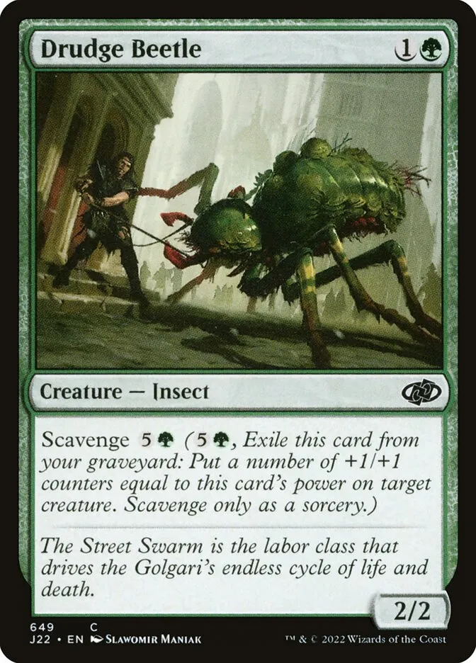 2022 Jumpstart 2022 Drudge Beetle common #649 common card image