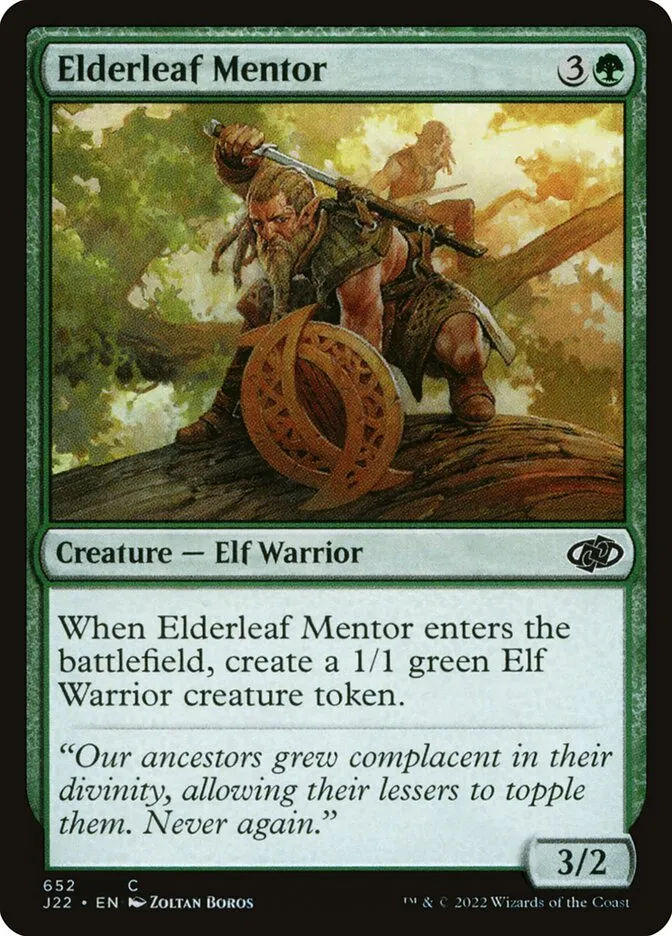 2022 Jumpstart 2022 Elderleaf Mentor common #652 common card image