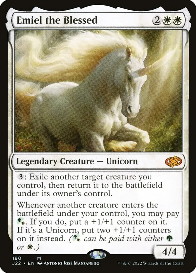 2022 Jumpstart 2022 Emiel the Blessed #180 mythic card image