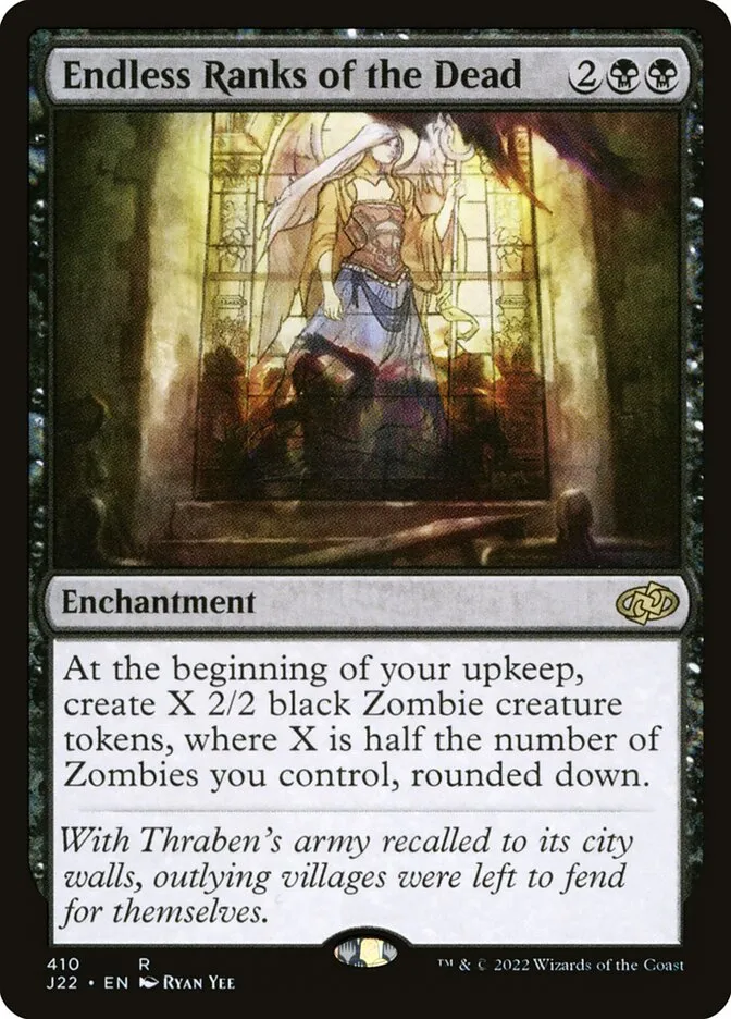 2022 Jumpstart 2022 Endless Ranks of the Dead #410 rare card image