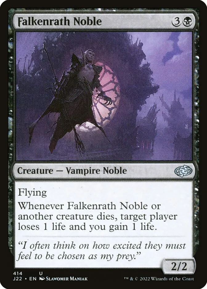 2022 Jumpstart 2022 Falkenrath Noble #414 uncommon card image
