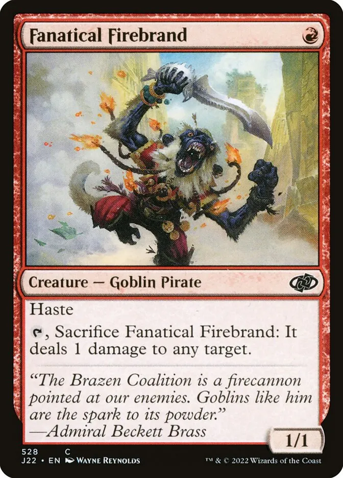 2022 Jumpstart 2022 Fanatical Firebrand #528 common card image