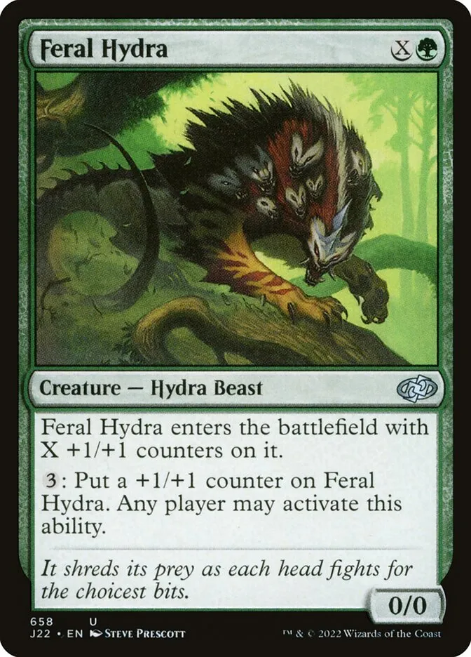 2022 Jumpstart 2022 Feral Hydra #658 uncommon card image