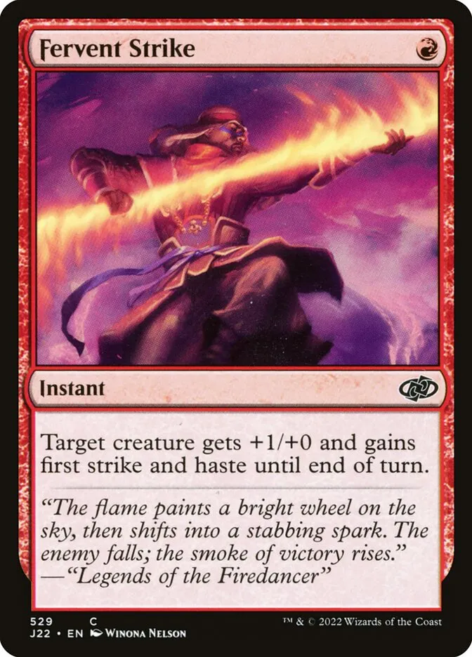 2022 Jumpstart 2022 Fervent Strike common #529 common card image
