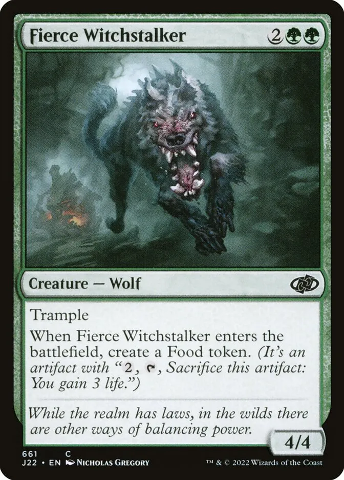 2022 Jumpstart 2022 Fierce Witchstalker common #661 common card image