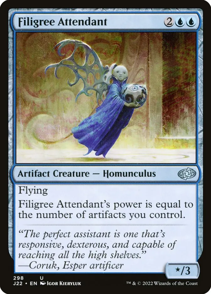 2022 Jumpstart 2022 Filigree Attendant #298 uncommon card image