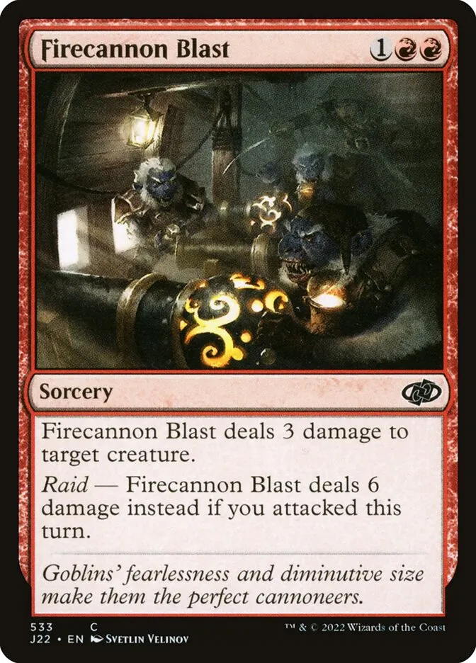 2022 Jumpstart 2022 Firecannon Blast common #533 common card image