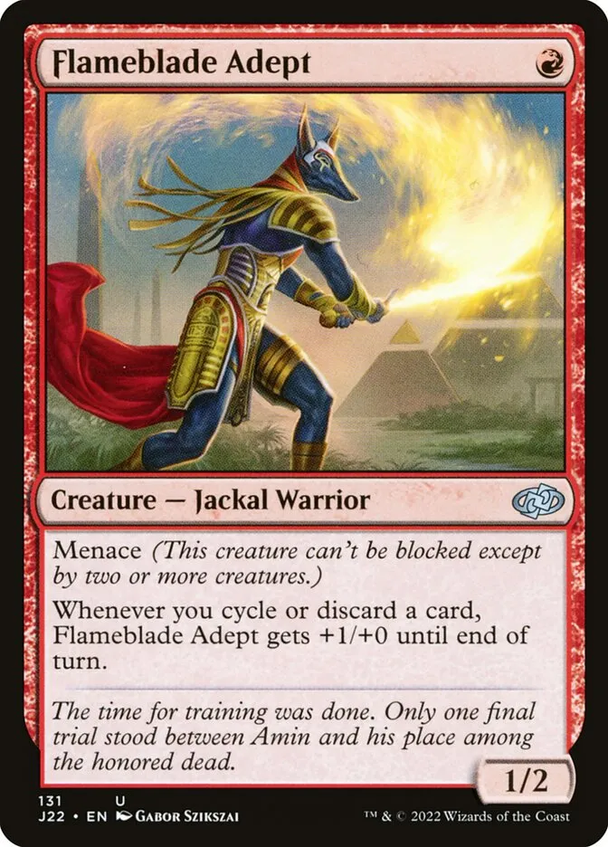 2022 Jumpstart 2022 Flameblade Adept uncommon #131 uncommon card image
