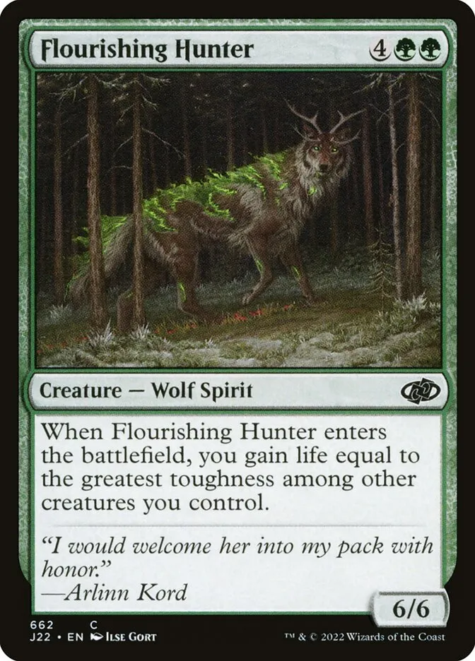 2022 Jumpstart 2022 Flourishing Hunter #662 common card image