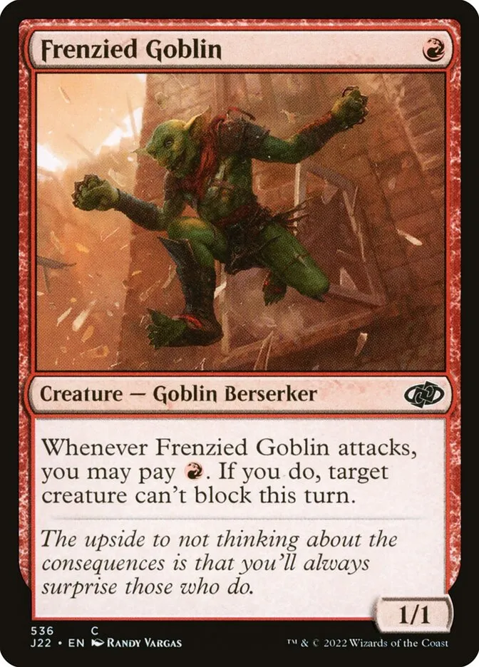 2022 Jumpstart 2022 Frenzied Goblin #536 common card image