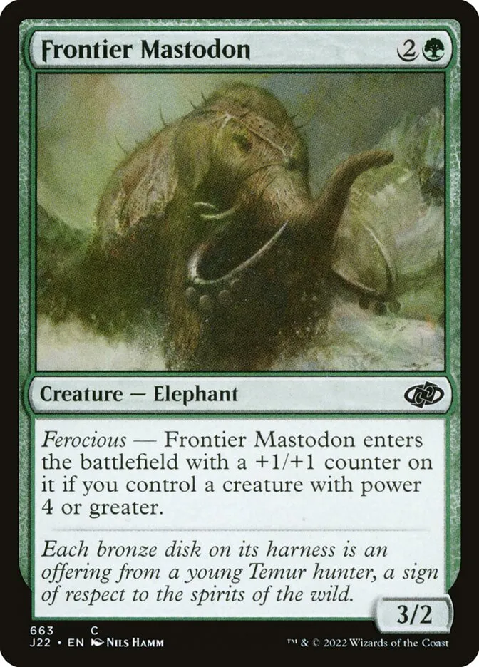 2022 Jumpstart 2022 Frontier Mastodon common #663 common card image