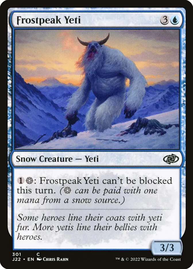 2022 Jumpstart 2022 Frostpeak Yeti #301 common card image