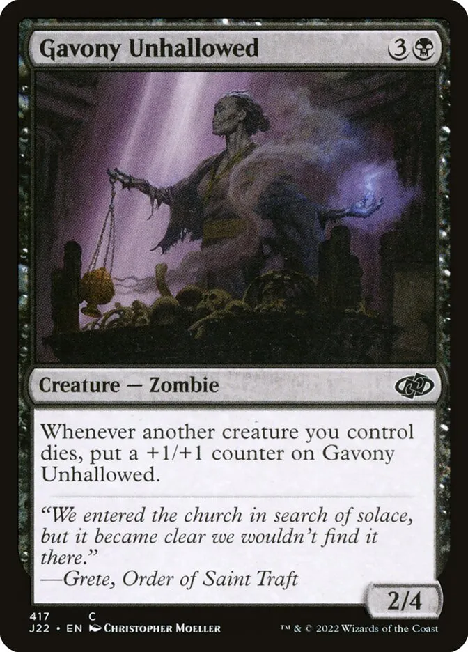 2022 Jumpstart 2022 Gavony Unhallowed #417 common card image