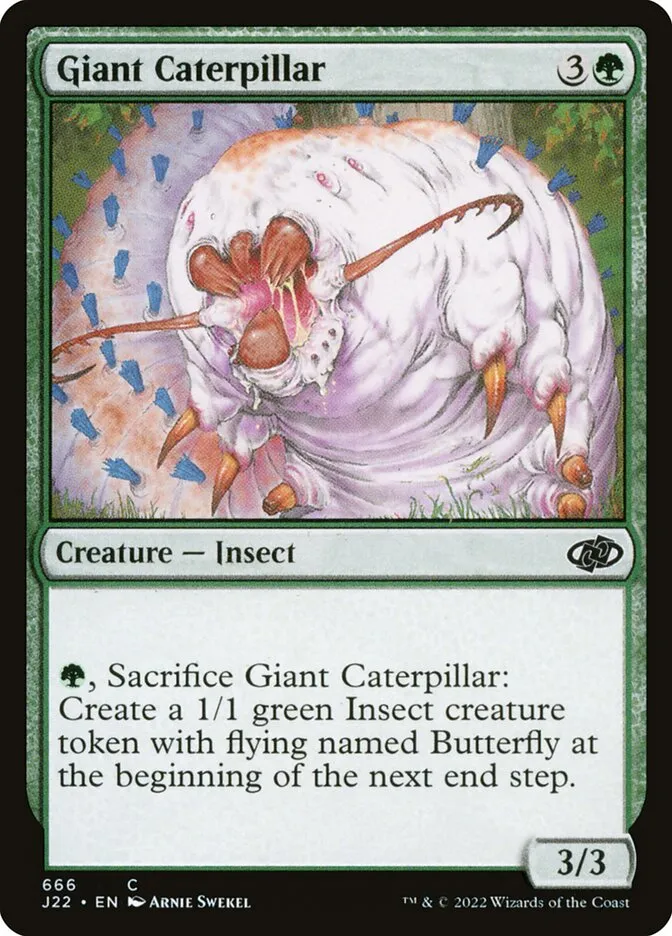 2022 Jumpstart 2022 Giant Caterpillar #666 common card image