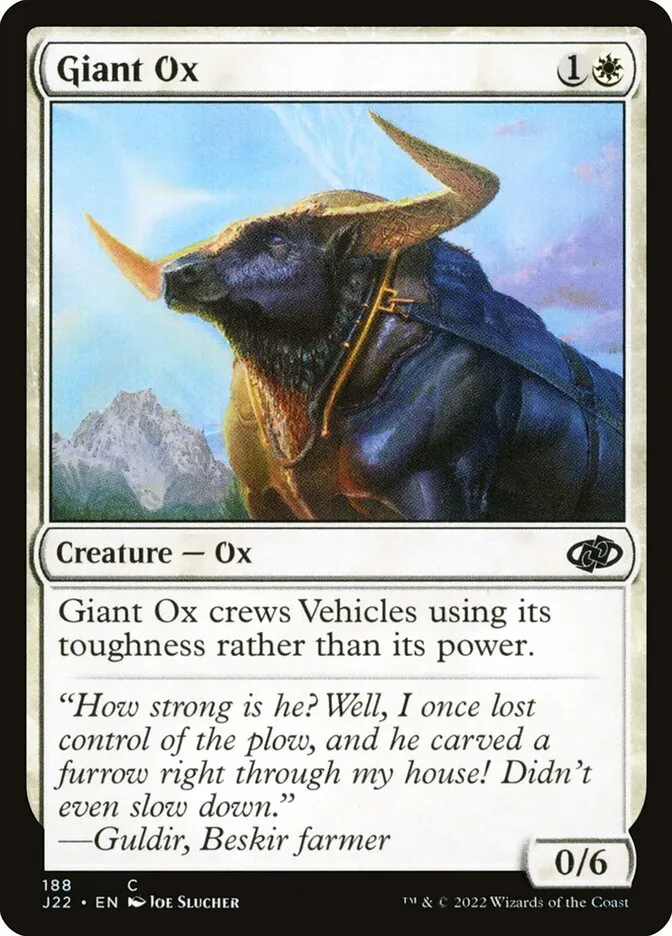 2022 Jumpstart 2022 Giant Ox #188 common card image