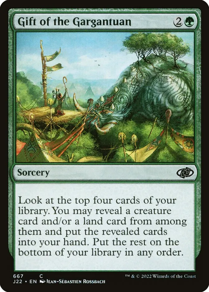 2022 Jumpstart 2022 Gift of the Gargantuan #667 common card image
