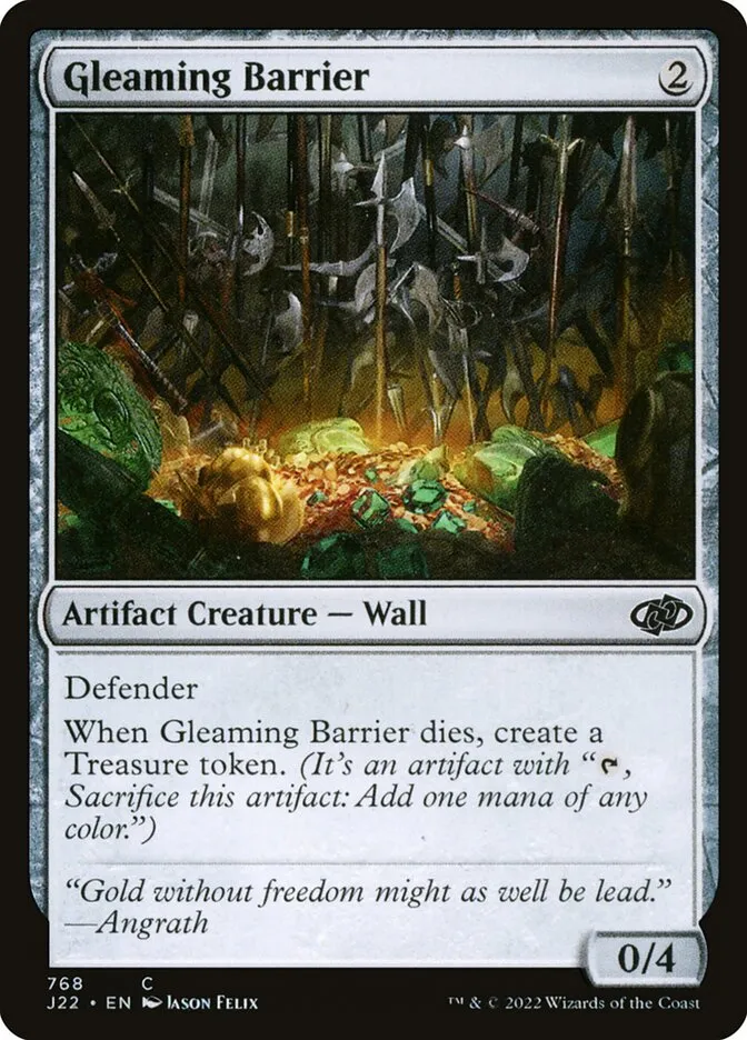 2022 Jumpstart 2022 Gleaming Barrier common #768 common card image