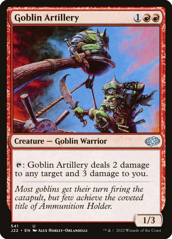 2022 Jumpstart 2022 Goblin Artillery #541 uncommon card image