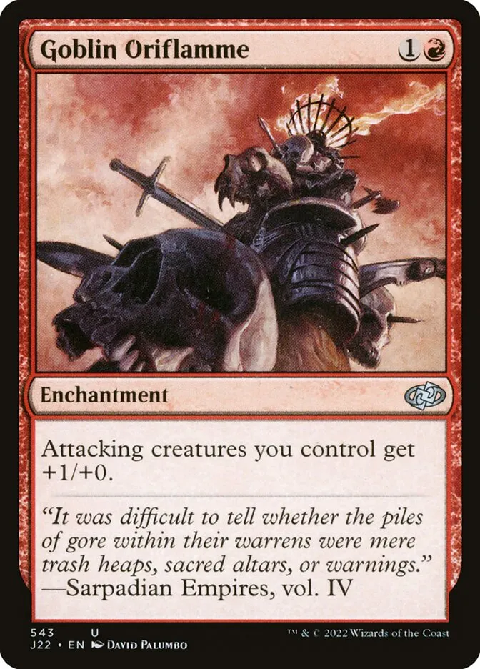 2022 Jumpstart 2022 Goblin Oriflamme #543 uncommon card image