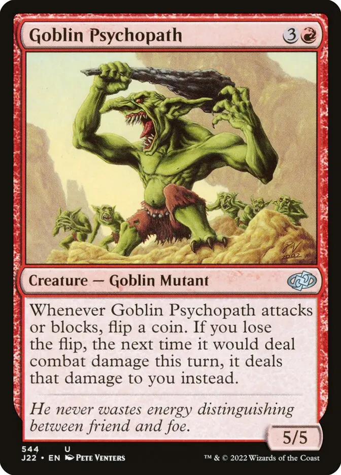 2022 Jumpstart 2022 Goblin Psychopath #544 uncommon card image