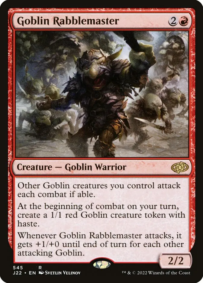 2022 Jumpstart 2022 Goblin Rabblemaster rare #545 rare card image