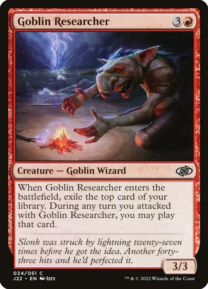 2022 Jumpstart 2022 Goblin Researcher #34 common card image