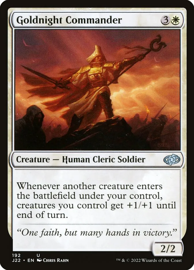 2022 Jumpstart 2022 Goldnight Commander #192 uncommon card image