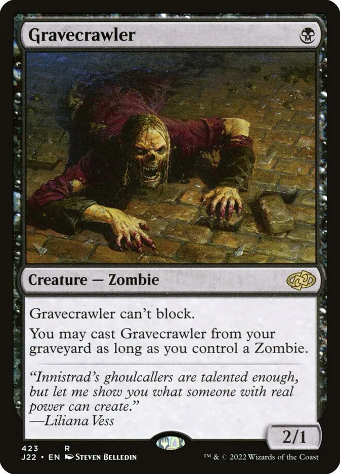2022 Jumpstart 2022 Gravecrawler #423 rare card image