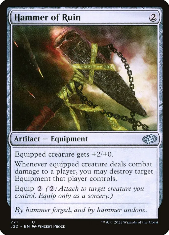 2022 Jumpstart 2022 Hammer of Ruin #771 uncommon card image