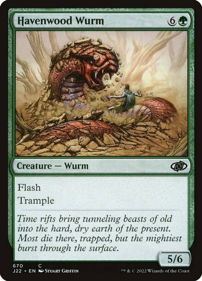 2022 Jumpstart 2022 Havenwood Wurm #670 common card image