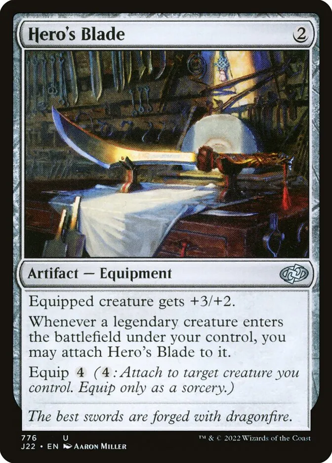 2022 Jumpstart 2022 Hero's Blade #776 uncommon card image