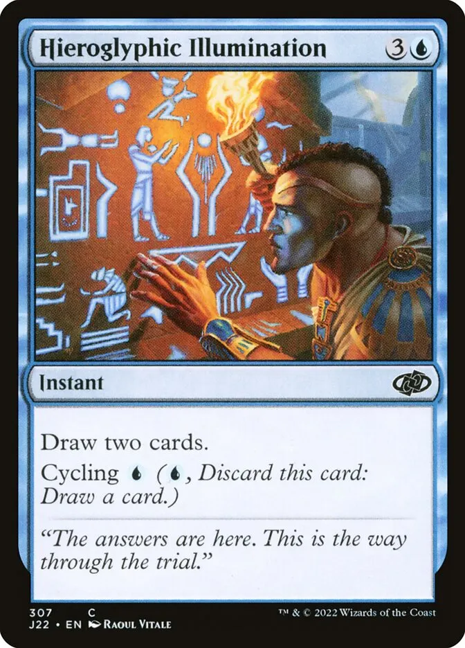 2022 Jumpstart 2022 Hieroglyphic Illumination #307 common card image