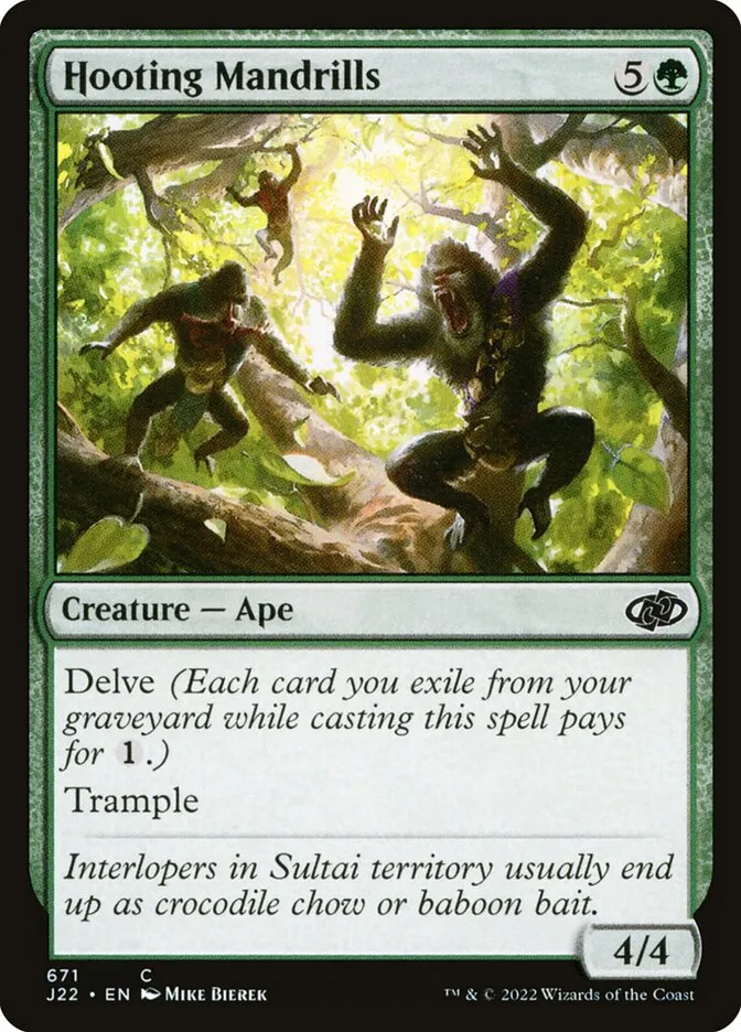2022 Jumpstart 2022 Hooting Mandrills common #671 common card image
