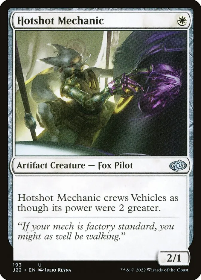 2022 Jumpstart 2022 Hotshot Mechanic #193 uncommon card image