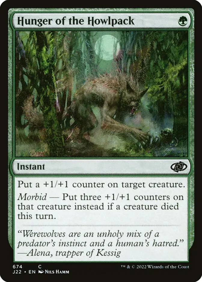 2022 Jumpstart 2022 Hunger of the Howlpack #674 common card image