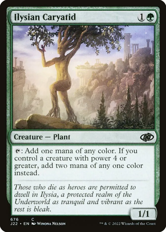 2022 Jumpstart 2022 Ilysian Caryatid #676 common card image