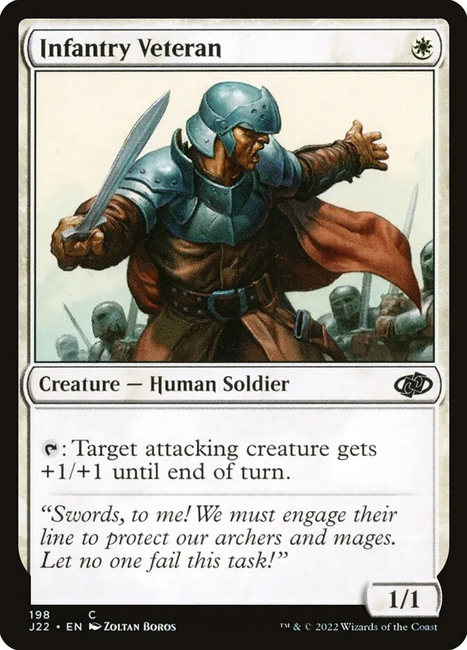 2022 Jumpstart 2022 Infantry Veteran #198 common card image