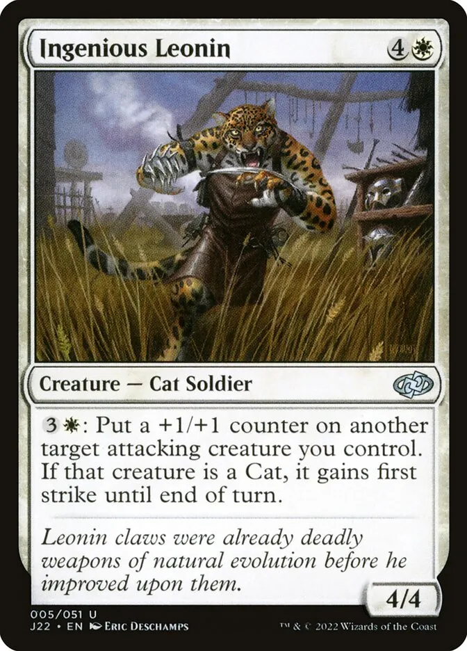 2022 Jumpstart 2022 Ingenious Leonin uncommon #5 uncommon card image