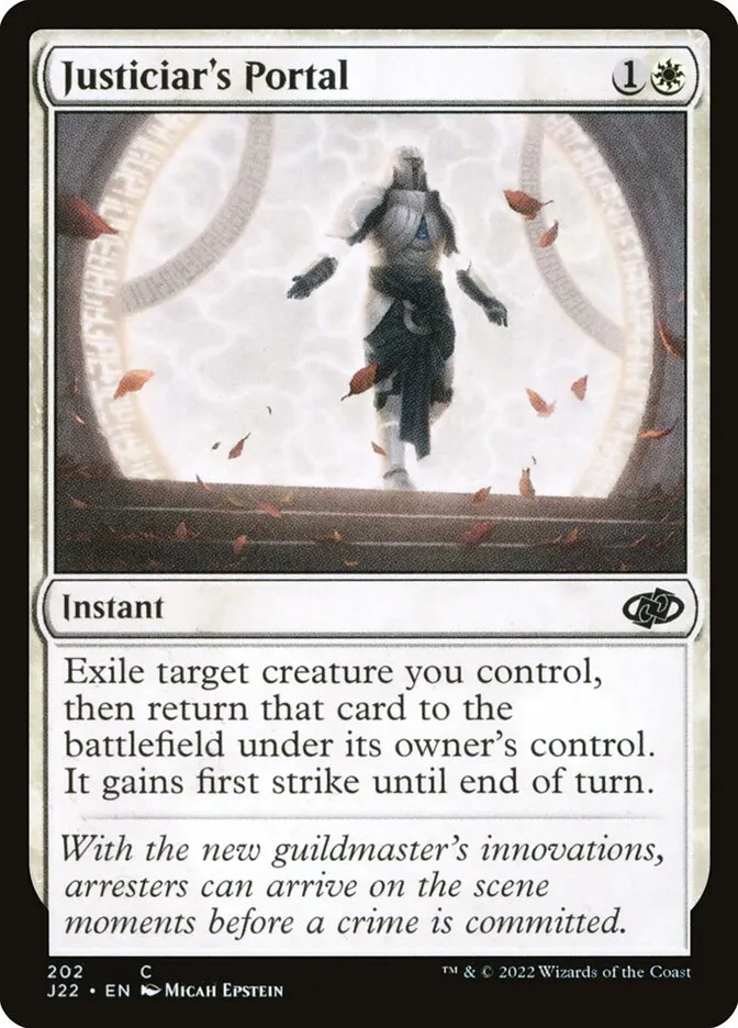 2022 Jumpstart 2022 Justiciar's Portal #202 common card image