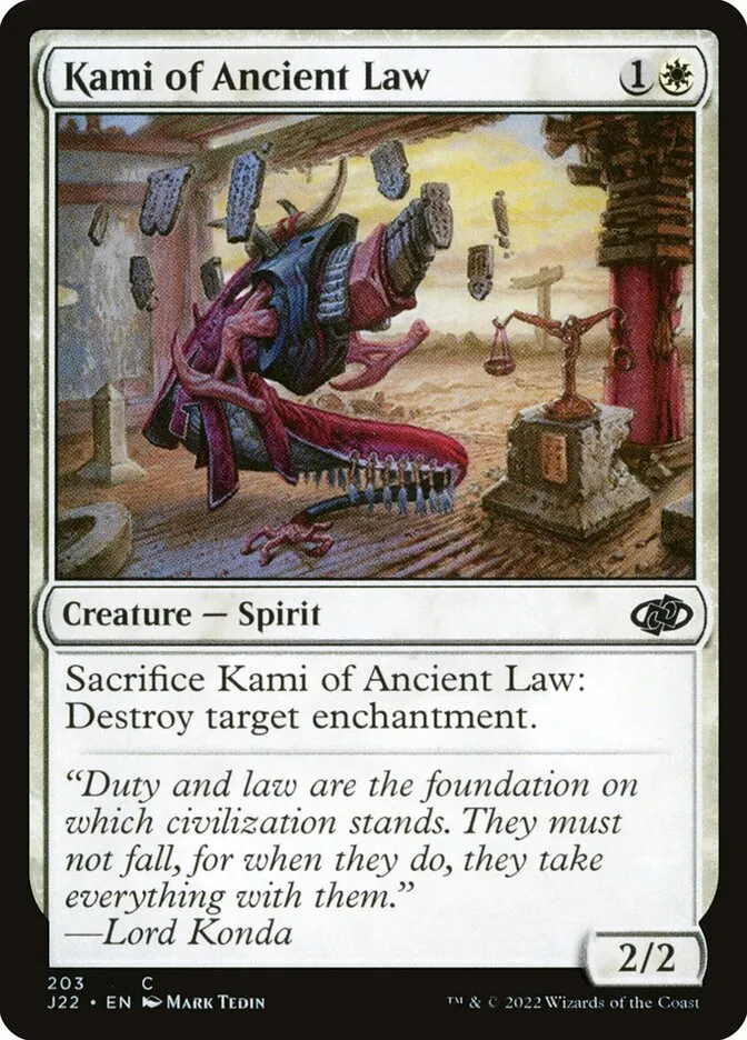 2022 Jumpstart 2022 Kami of Ancient Law #203 common card image