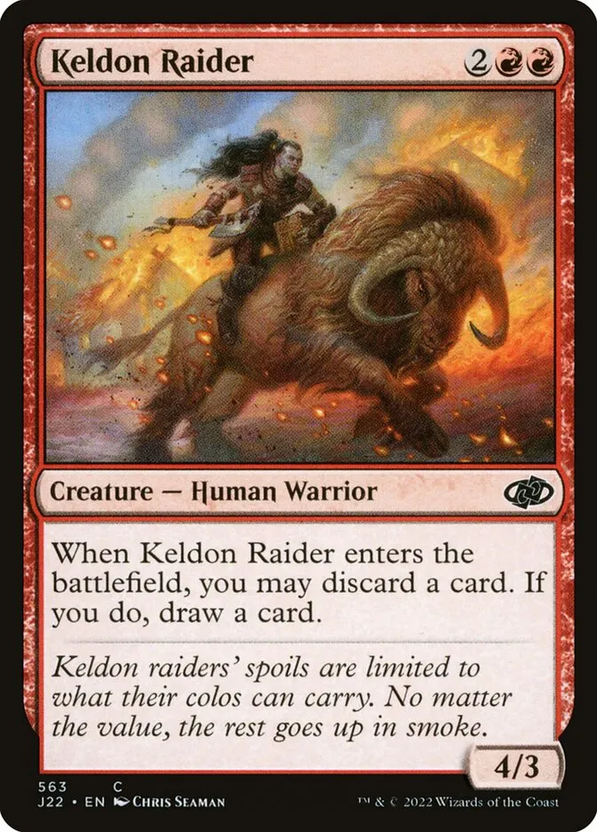2022 Jumpstart 2022 Keldon Raider #563 common card image