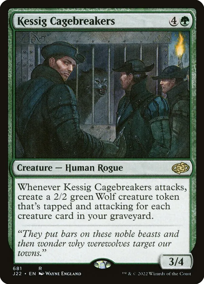 2022 Jumpstart 2022 Kessig Cagebreakers rare #681 rare card image