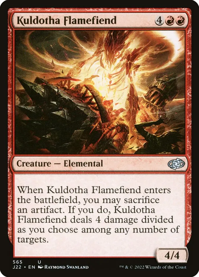 2022 Jumpstart 2022 Kuldotha Flamefiend uncommon #565 uncommon card image