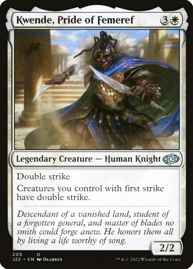 2022 Jumpstart 2022 Kwende, Pride of Femeref #205 uncommon card image