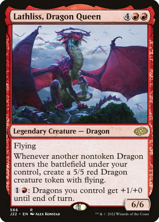 2022 Jumpstart 2022 Lathliss, Dragon Queen #566 rare card image