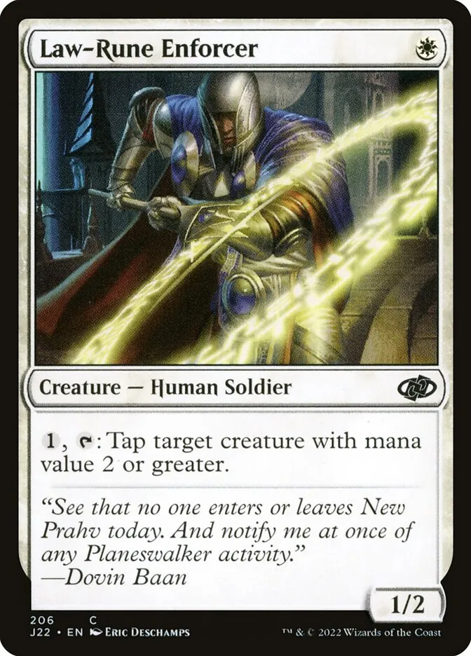 2022 Jumpstart 2022 Law-Rune Enforcer #206 common card image